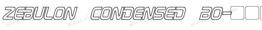 zebulon condensed Bo字体转换